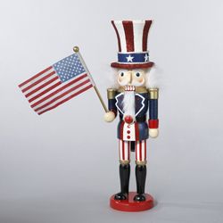 Kurt S. Adler, Inc.  Kurt Adler 15'' Hollywood Wooden Uncle Sam Nutcracker