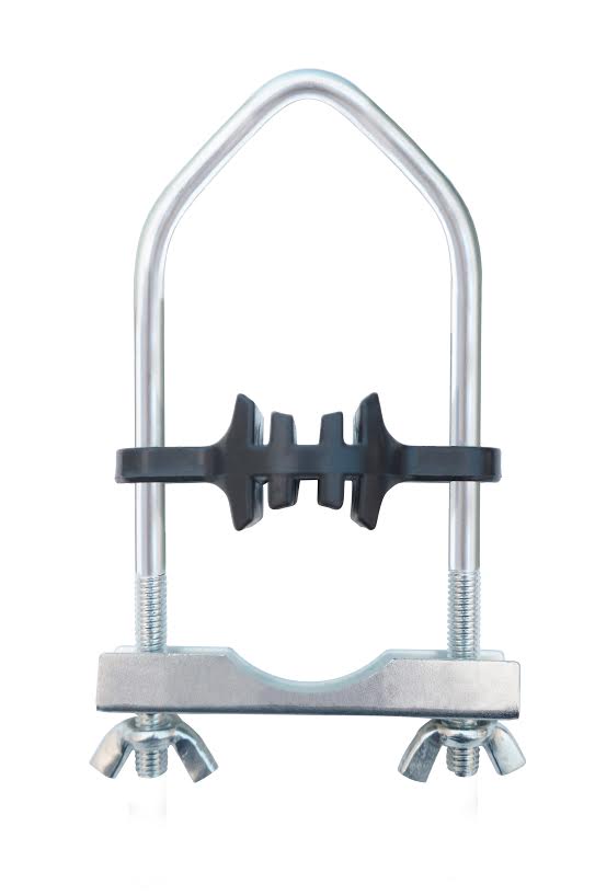 U-Shape Trampoline-Enclosure Pole Connector Fits for pole-leg up to 2 in. - Set of 16