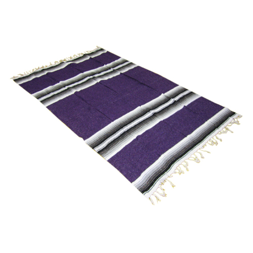 Picture of OM Sutra OM112010-Purple OMSutra Deluxe Mexican Blanket - Purple
