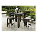 Modern Marketing Concepts KO70010BR Palm Harbor 5 Piece Outdoor Wicker High Dining Set - Table & Four Stools Modern Marketing Concepts KO70010BR Palm Harbor 5 Piece Outdoor Wicker High Dining Set - Table & Four Stools