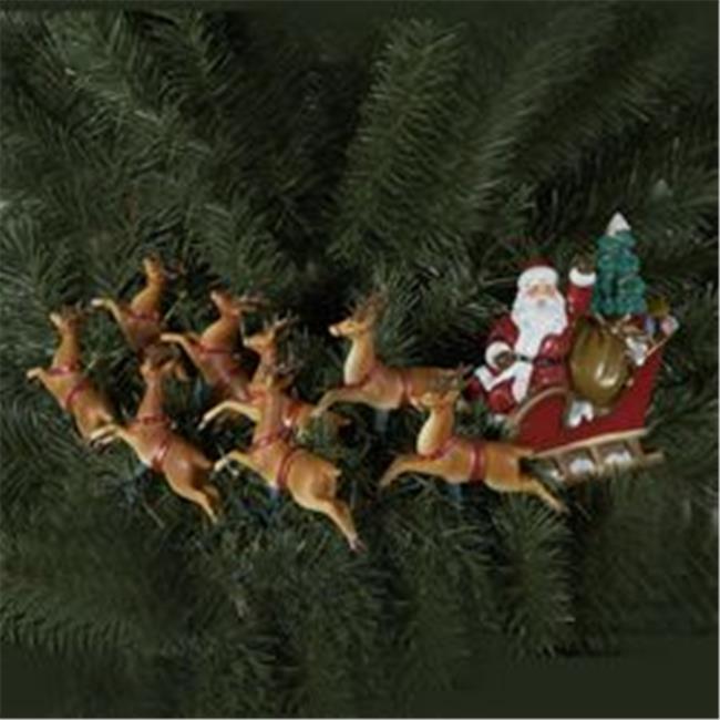 Kurt S. Adler- Inc. UL1861 Kurt Adler UL 10-Light Santa Sleigh and Eight Rein...
