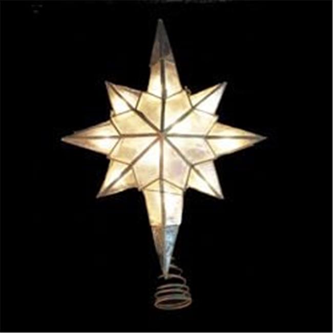 Kurt S. Adler  Inc. UL0214/C Kurt Adler 10-Light Capiz Star Clear Treetop