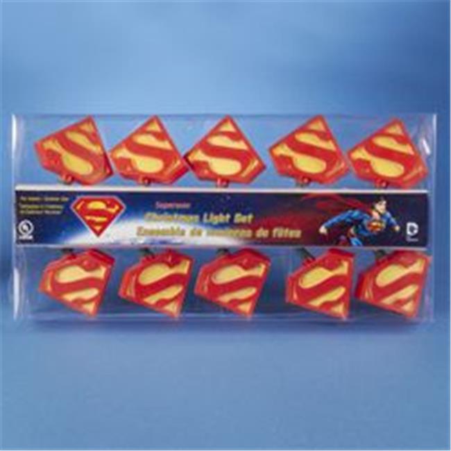 Kurt S. Adler Inc. SU9131 Kurt Adler 10-Light Superman Light Set