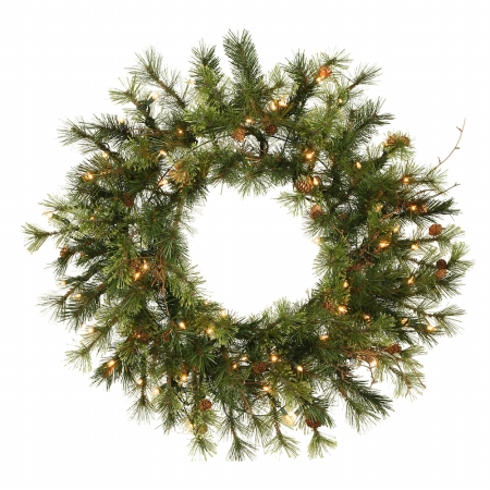 30'' Mixed Country Wreath 50WmWhtLED