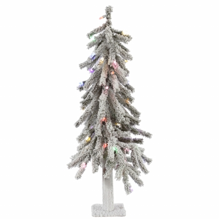 A807422LED 2' x 14'' Flocked Alpine 72T 50 Multi LED -  Vickerman