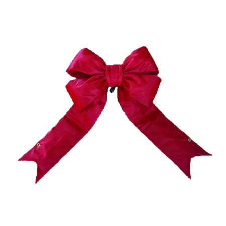 48'' x 60'' Red Nylon Outdoor Bow 12'' Size