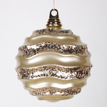 6'' Champagne Candy Glitter Wave Ball