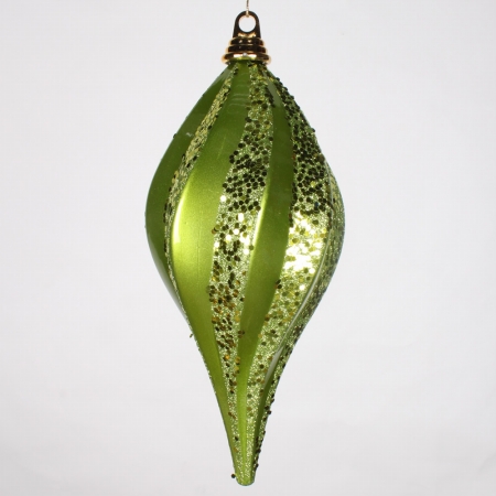 12'' Lime Candy Glitter Swirl Drop