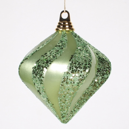 6'' Celadon Candy Glit Swirl Diamond