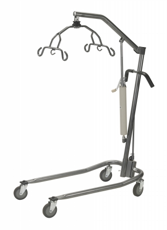 Picture of Drive Medical 13023sv Silver Vein Hydraulic Patient Lift with Six Point Cradle