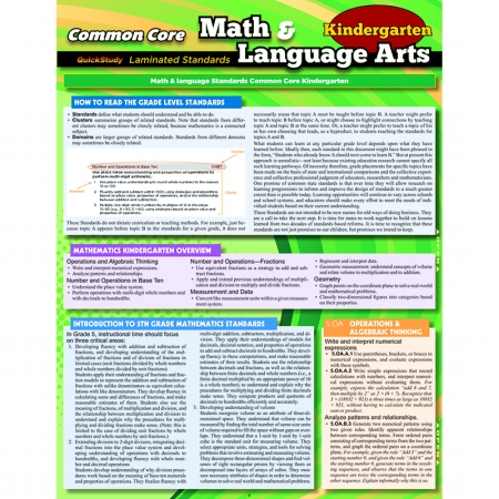 Picture of Barcharts&#44; Inc. QS-222811 Common Core Gr K Math & Language