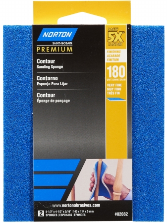 Consumer 82082 180 Grit 5X Contour Sanding Pad 2 Count Pack Of 12