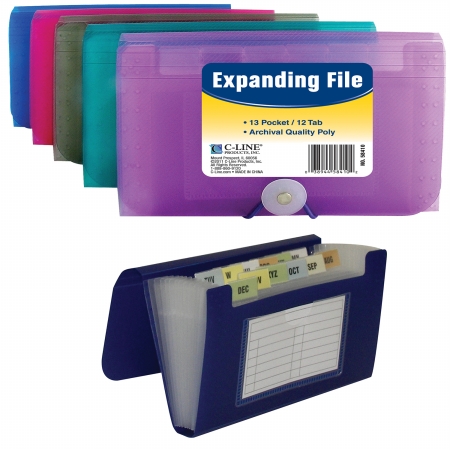 C-line Products Inc 58410 Coupon Size 13 Pocket Expanding File