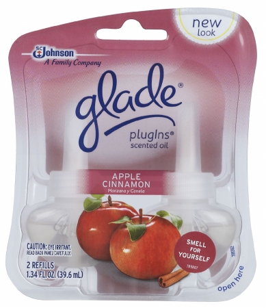 Picture of Johnson Wax 13074 Apple Cinnamon Glade PlugIns Scented Oil Refills 2 Count