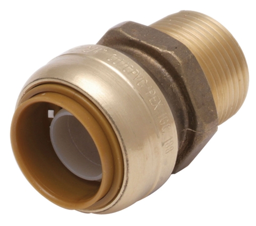 Sharkbite Push to Connect 1in Push T x 1in D MNPT Connector - U140LFA