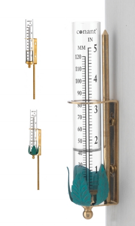 Weems & Plath/conant Brass VGR1LFB 6.50 in. Brass Rain Gauge