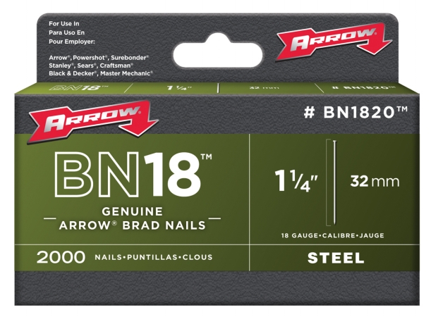 Picture of Arrow Fastener Co. BN1820CS 1-1-4 in. Nail Brad 1000 Count
