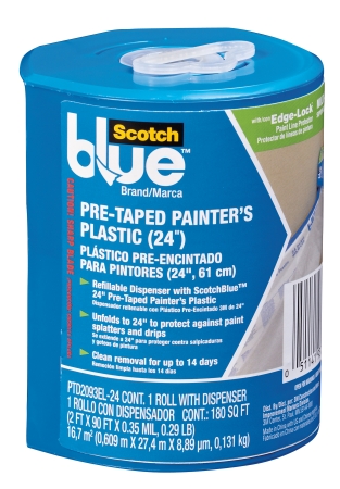 Picture of 3m PTD2093EL-24 24 in. X 90 in. Pre-Taped Painter in.s Plastic With Dispenser