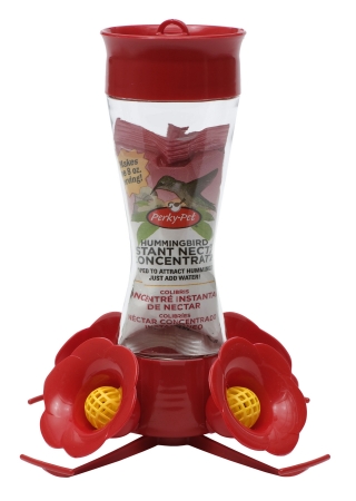 Picture of Woodstream 203CPBN 8 Oz Clear Glass Hummingbird Feeder