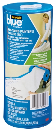Picture of 3m PTD2093EL-48 48 in. Pre-Taped Painter in.s Plastic With Dispenser