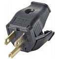 Leviton Mfg 000-3W101-00E 2 Pole 3 Wire Black Grounding Plug Leviton Mfg 000-3W101-00E 2 Pole 3 Wire Black Grounding Plug