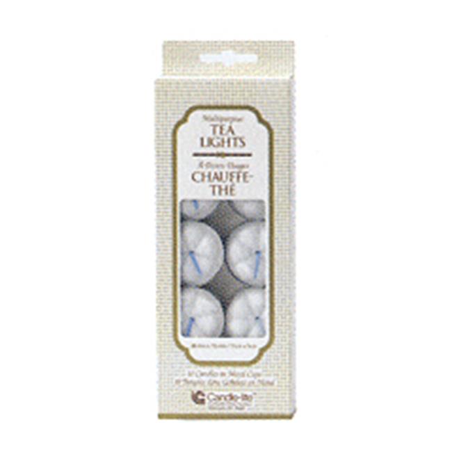 Candle-lite 1049595 10 Count White Unscented Tealite Pack Of 12