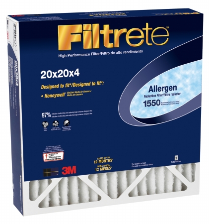 Picture of 3m DP02DC-4 20 in. X 20 in. X 4 in. Allergen Reduction Filters 1550 Pack Of 4