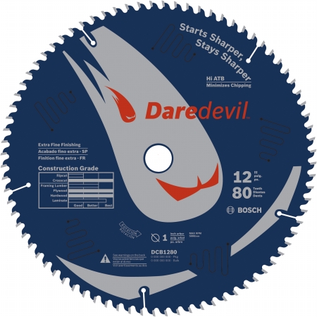 Picture of Bosch/rotozip/skil DCB1280 12 in. 80 TPI Daredevil Blade For Table & Miter Saws