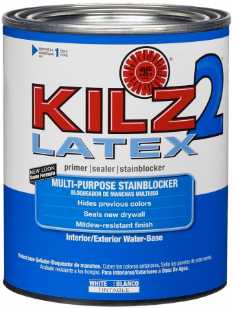 1 Qt 20002 White Kilz 2 All-Purpose Multi-Surface Sealer & Stainblocker Interior & Exterior Primer