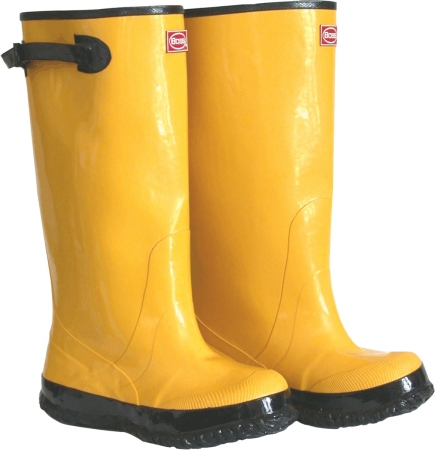 Picture of Boss Gloves 2KP448110 Size 10 Mens 17 in. Tall Yellow Rubber Boots