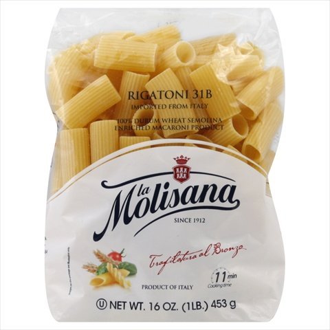 LA MOLISANA PASTA RIGATONI BRONZO-16 OZ -Pack of 12