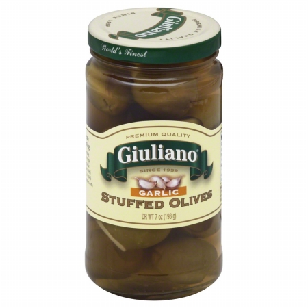 Picture of GIULIANO OLIVE STFD GARLIC-7 OZ -Pack of 6