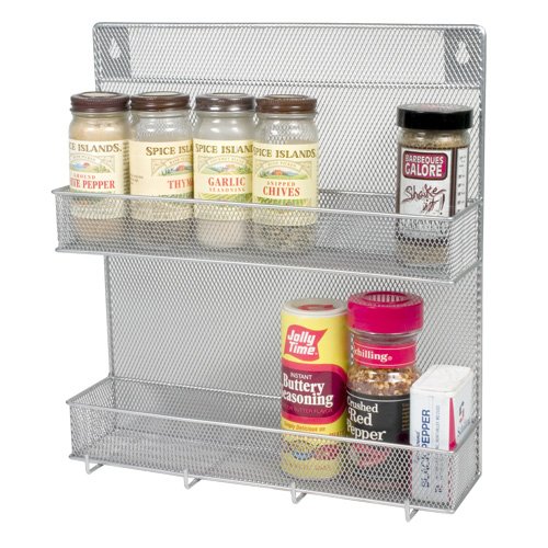 1153 2 Tier Spice Rack with Hooks