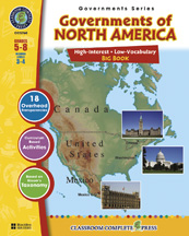 Picture of Classroom Complete Press CC5760 Governments of North America Big Book