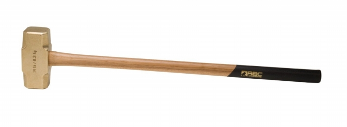 Picture of ABC Hammers&#44; Inc. ABC14BW 14 lb. Brass Hammer with 32 inch  Wood Handle