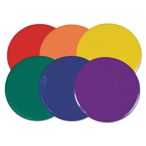 Extra Large Poly Marker Set, 12'' Diameter, Assorted Colors, 6 Spots/Set