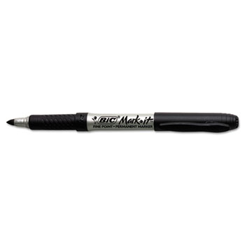 Picture of Bic Corporation GPM241BK Mark-it Permanent Markers&#44; Fine Point&#44; Black&#44; 24/Pack
