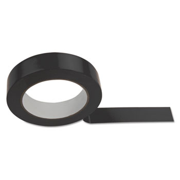 Floor Tape - Black - 1in x 36 yds - Durable Vinyl for Marking