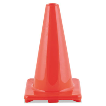 Hi-Visibility Vinyl Cones - Orange - 18'' Tall