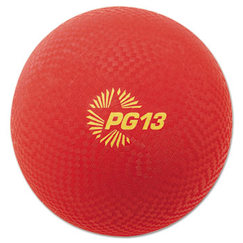 Champion Sport  Playground Ball- 13'' Diameter- Red
