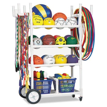 All-Terrain Heavy-Duty Cart, 24w x 52d x 59h, White