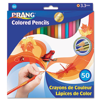 Picture of Dixon Ticonderoga Co. 22480 Colored Woodcase Pencils&#44; 3.3 mm&#44; 50 Assorted Colors/Set