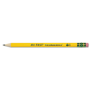 Picture of Dixon Ticonderoga Co. 33312 My First Ticonderoga Woodcase Pencil- HB #2- Yellow Barrel- 1 Dozen