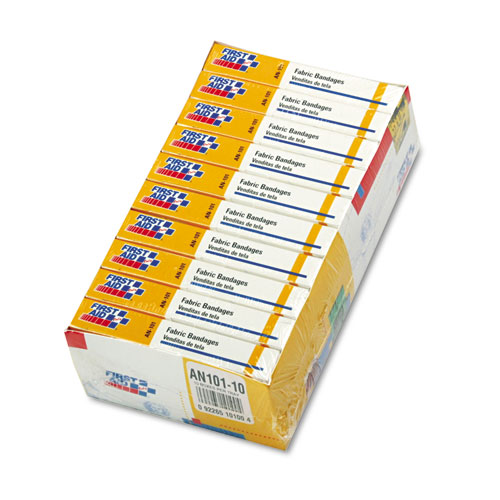 Picture of First Aid Only&#44; Inc. AN101 First-Aid Refill Fabric Adhesive Bandages&#44; 1&apos;&apos; x 3&apos;&apos;&#44; 160/Pack