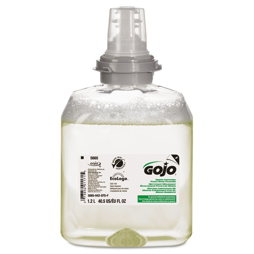 Picture of Go-Jo Industries 566502EA TFX Green Certified Foam Hand Cleaner Refill&#44; Unscented&#44; 1200mL