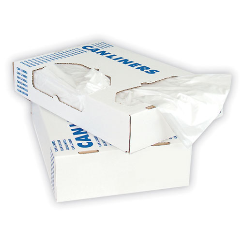 Picture of Her H6639HC Low-Density Can Liners- 33gal- .65mil- 30 x 39- Clear- 250/Carton