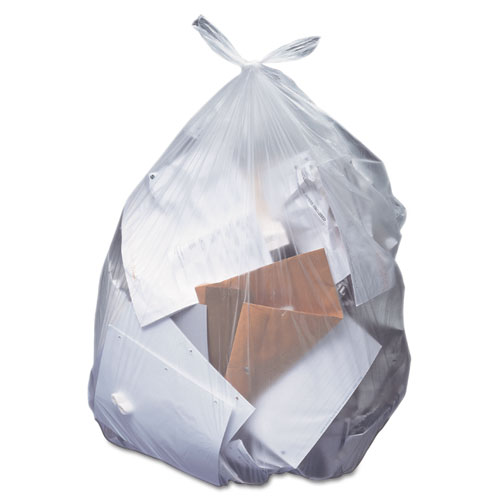 Picture of Her H8046AC Low-Density Can Liners- 40-45 gal- 1.5mil- 40 x 46- Clear- 100/Carton