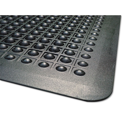 Flex Step Rubber Anti-Fatigue Mat, Polypropylene, 24 x 36, Black
