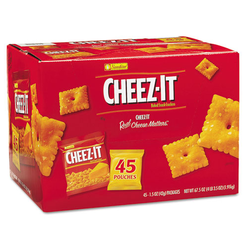 Kellogg'S 827553 Cheez-it Crackers, 1.5 oz Pack, 45 Packs/Box