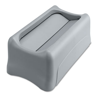 Picture of Rubbermaid Commercial Prod. 267360GY Swing Lid for Slim Jim Waste Container&#44; Gray